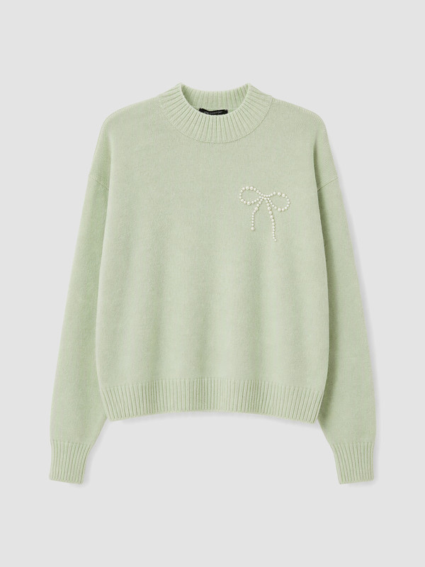 LCW Comfort Bead Embellished Women's Knitwear Sweater