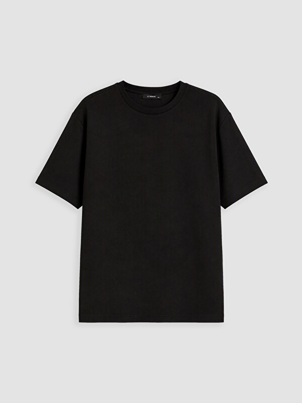 LCW Curve Bluzë me madhësi plus me jakë të rrumbullakët për gra t-shirt