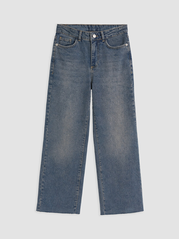 LCW Jeans Culotte Fit Kadın Jean Pantolon