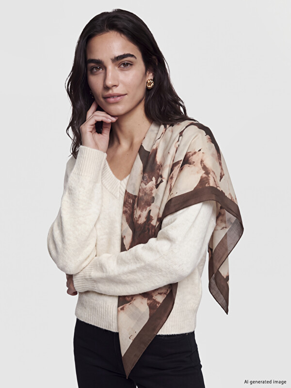 LCW ACCESSORIES Flower Patterned Women's Shawl