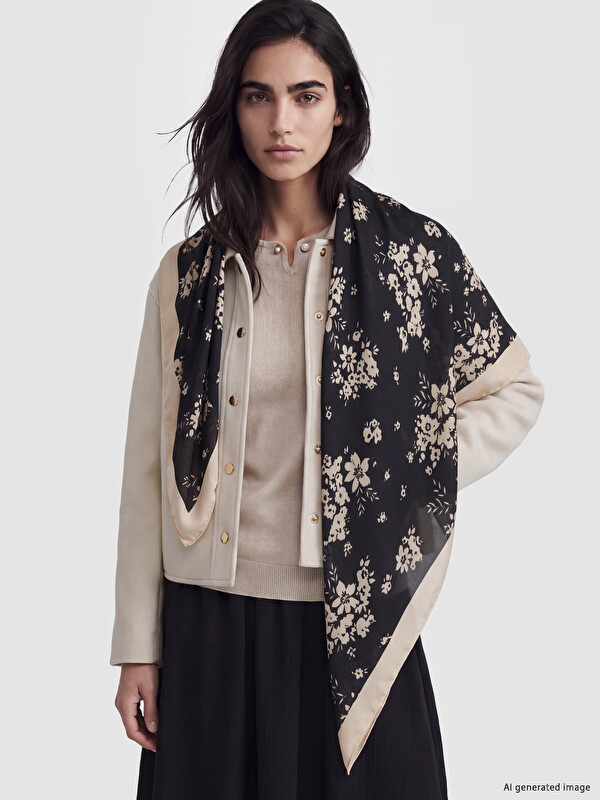 LCW ACCESSORIES Flower Patterned Women's Shawl
