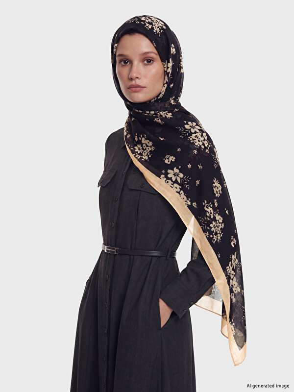 LCW ACCESSORIES Flower Patterned Women's Shawl