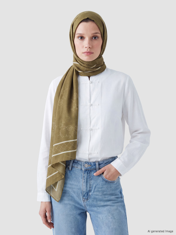LCW ACCESSORIES Striped Women's Shawl