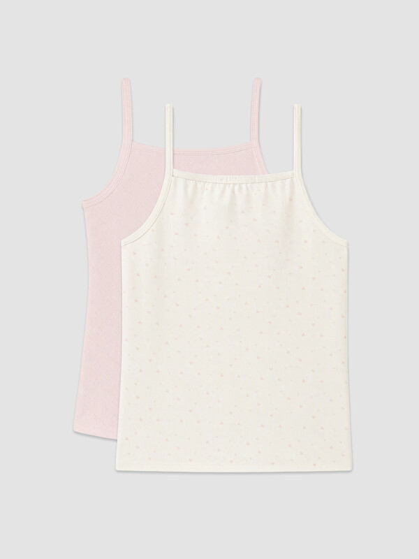 LCW Kids Patterned Girls' Vest 2 Pack