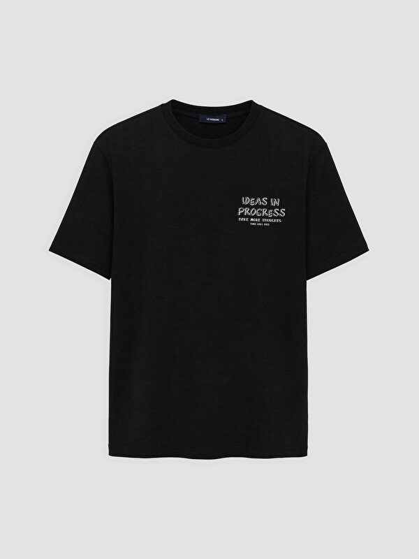 LC WAIKIKI Bluzë me jakë të rrumbullakët e stampuar për burra t-shirt