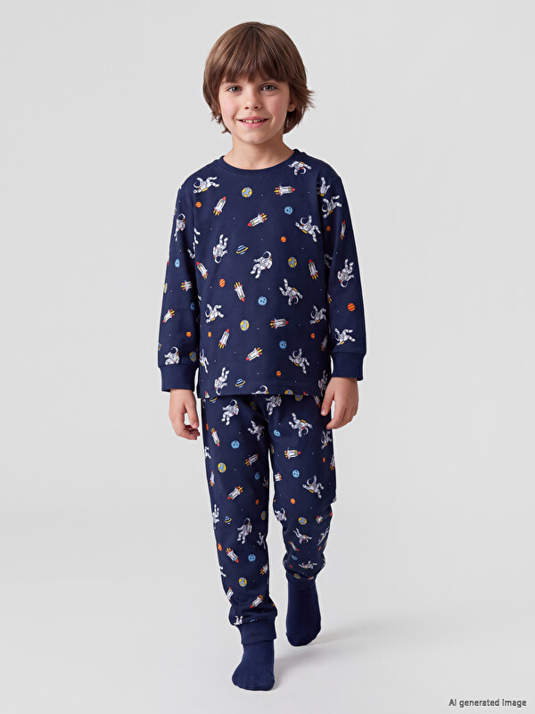 LCW Kids Štampani pidžama set za dječake