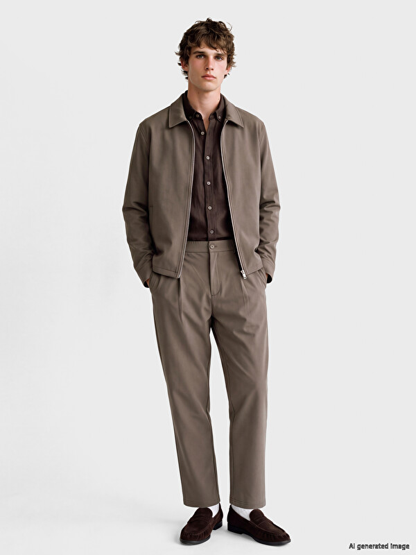 LCW Vision Loose Fit Erkek Pileli Pantolon