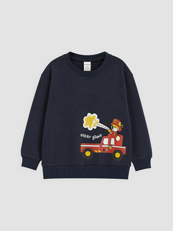 LC WAIKIKI Baskılı Erkek Çocuk Sweatshirt
