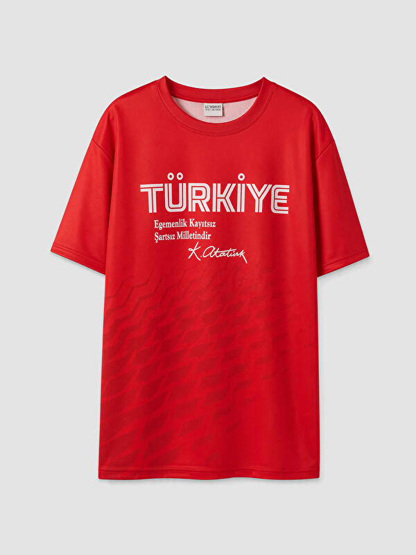 LCW Kids Atatürk İmzalı Erkek Çocuk Tişört