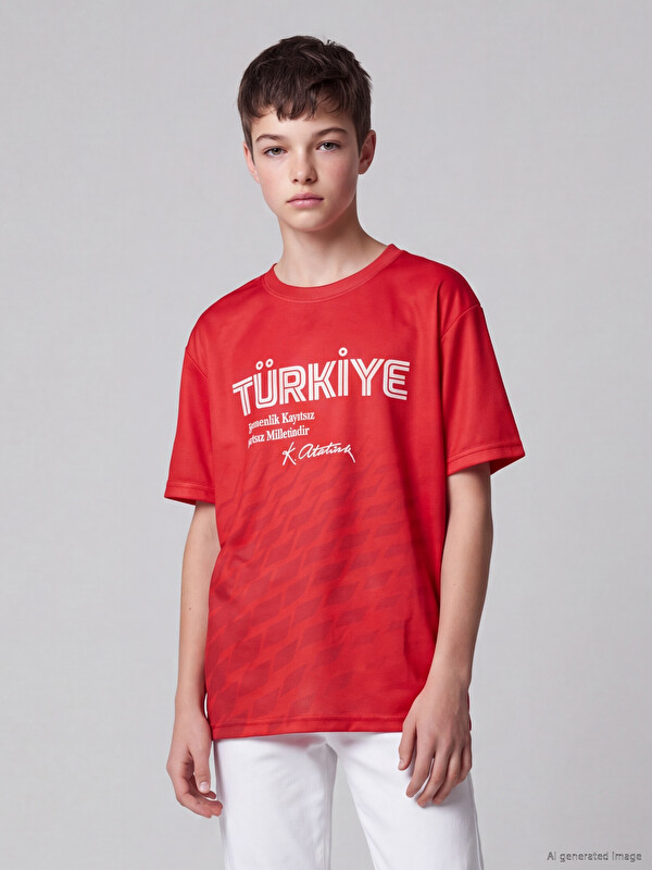 LCW Kids Atatürk Signed Boys' T-shirt