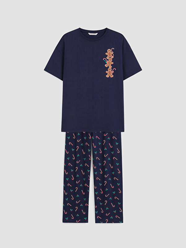 LCW DREAM Yılbaşı Temalı Kadın Pijama Takımı