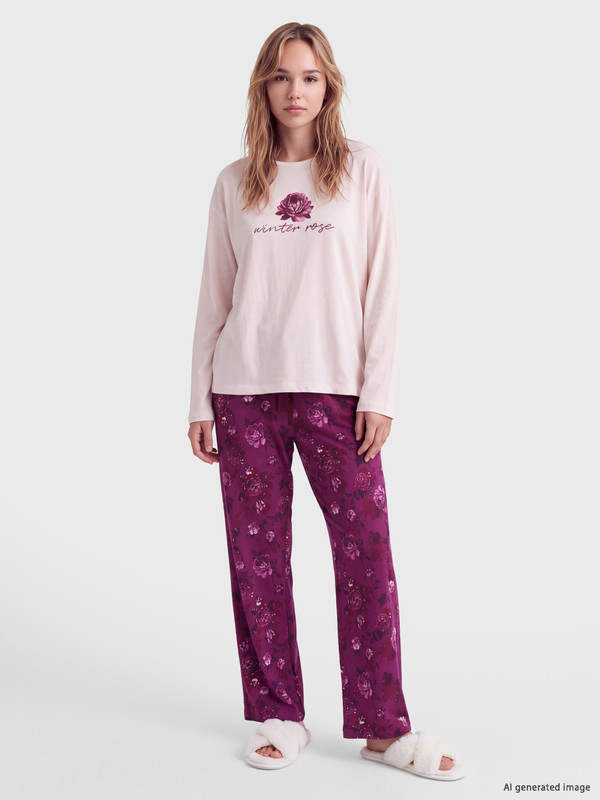 LCW DREAM Floral Women's Pyjamas Set