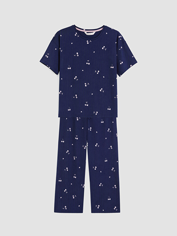 LCW DREAM Kiraz Baskılı Kadın Pijama Takımı