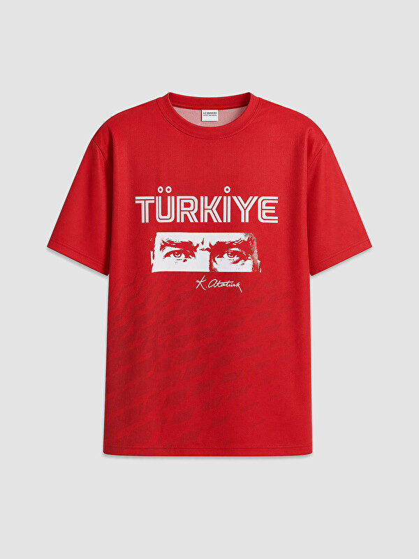 LCW Kids Atatürk Baskılı Erkek Çocuk Tişört