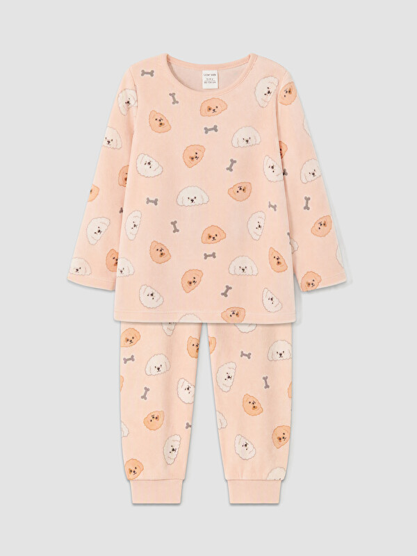 LCW Kids Set pizhamash kadife për vajza