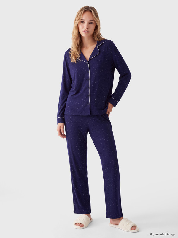LCW DREAM Polka Dot Women's Pyjamas Set
