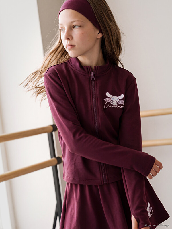 LCW Kids Cinnamoroll Baskılı Kız Çocuk Soft Touch Sweatshirt