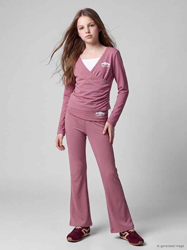 LCW Kids Cinnamoroll Baskılı Kız Çocuk Soft Touch Tayt