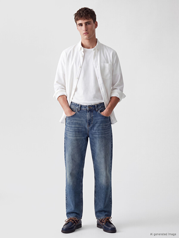 LCW Jeans Екстра широк крој фармерки за Мажи