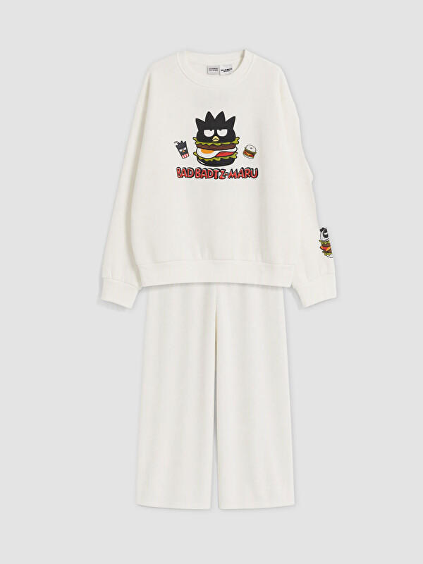 LCW Kids Bad Badtz-Maru Baskılı Kız Çocuk Eşofman Takım