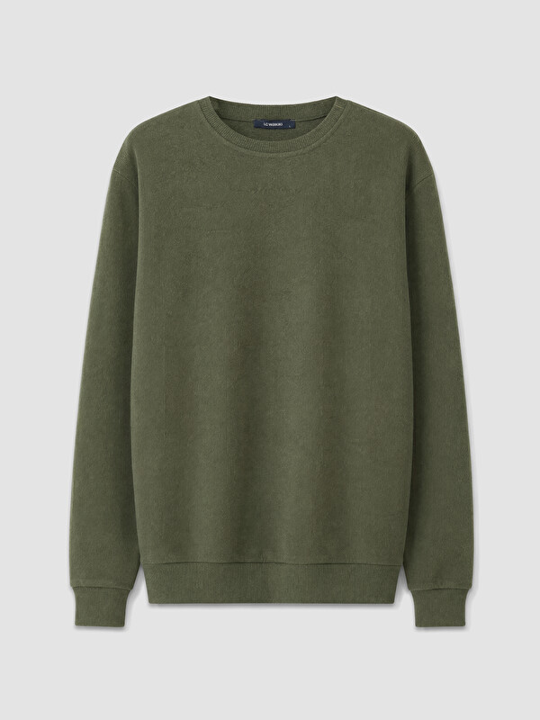 LC WAIKIKI Bisiklet Yaka Erkek Sweatshirt