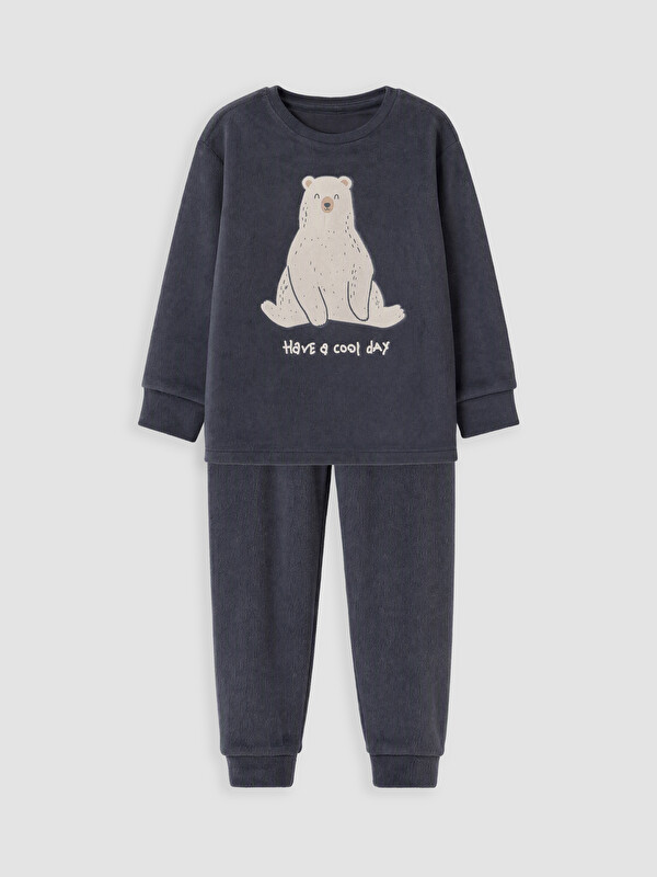 LCW Kids Embroidered Boys' Pyjamas Set