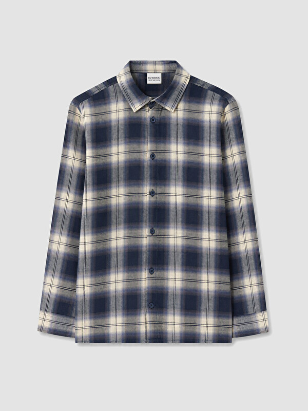 LCW Kids Plaid Gabardine Boys' Shirt