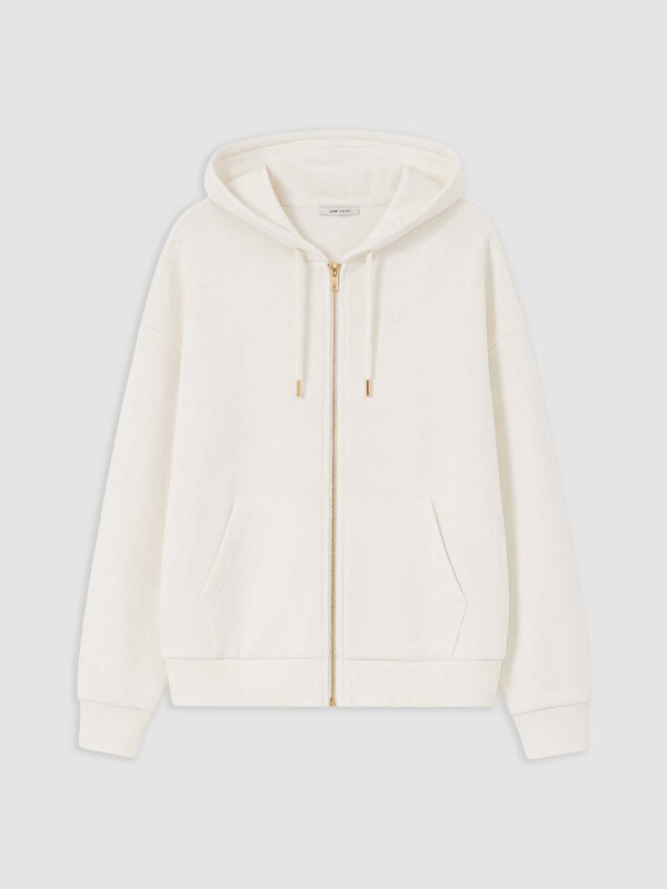 LCW Vision Kapüşonlu Oversize Kadın Fermuarlı Sweatshirt