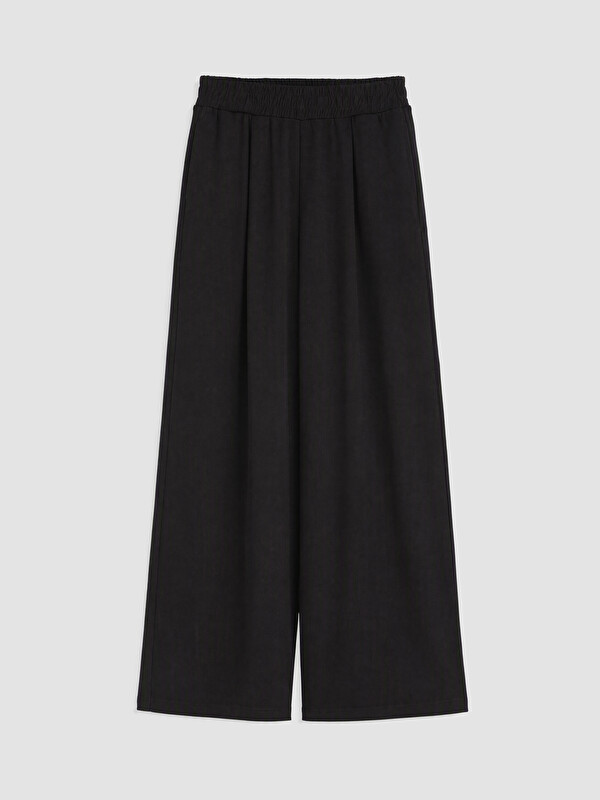 LCW Petite Pantaloni De Trening Wide Leg Cu Pliseuri Pentru Femei