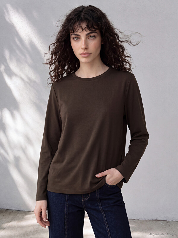 LCW Petite Crew Neck Women's T-Shirt