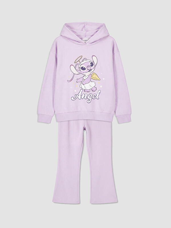 LCW Kids Angel Printed Girls' Tracksuit Set