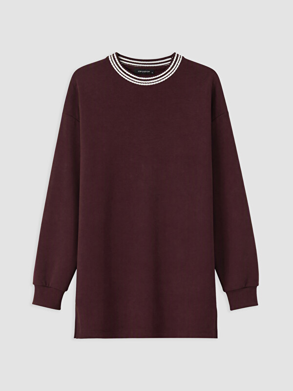 LCW EVERYDAY Woman Plum Sweatshirt Tunic