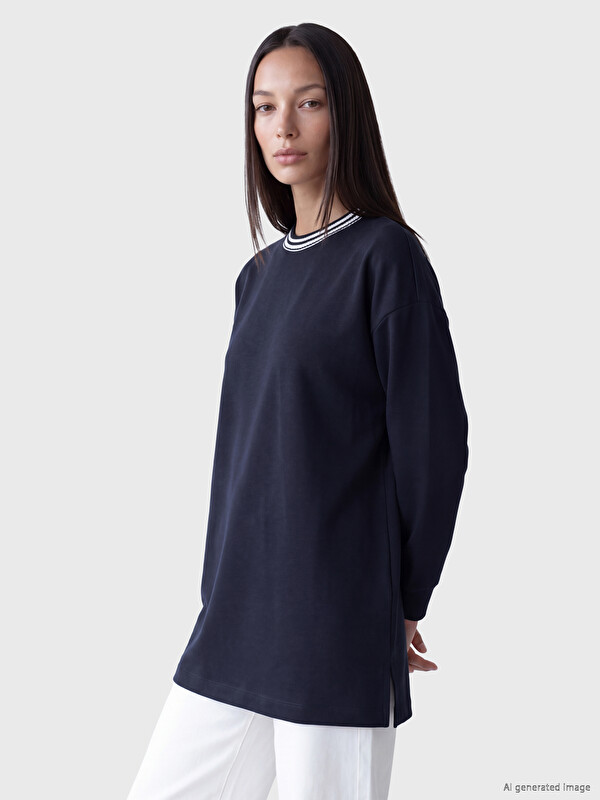 LCW EVERYDAY Soft Touch Women's Sweatshirt Tunic