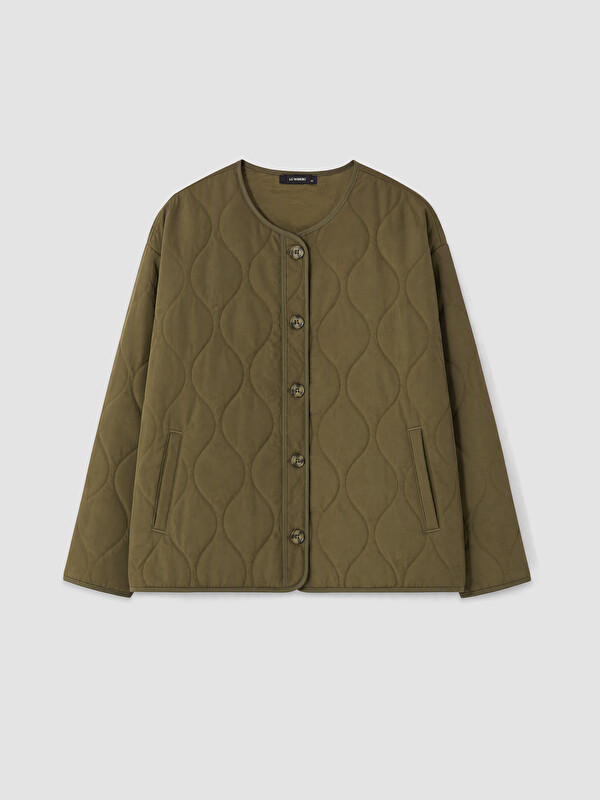 LCW Curve Bisiklet Yaka Kapitoneli Kadın Mont