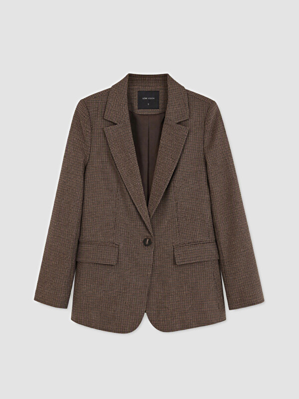 LCW Vision Ekose Kadın Blazer Ceket