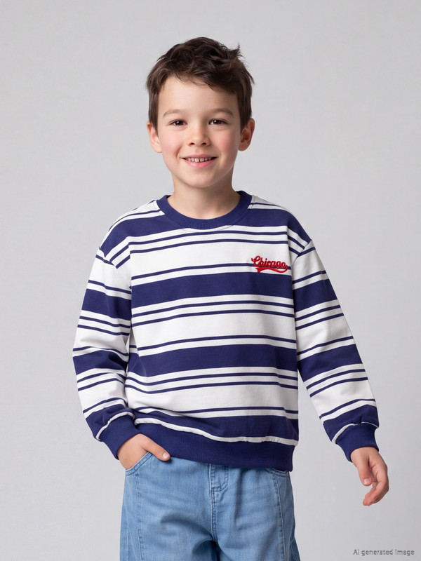 LCW Kids Striped Boys' Sweatshirt