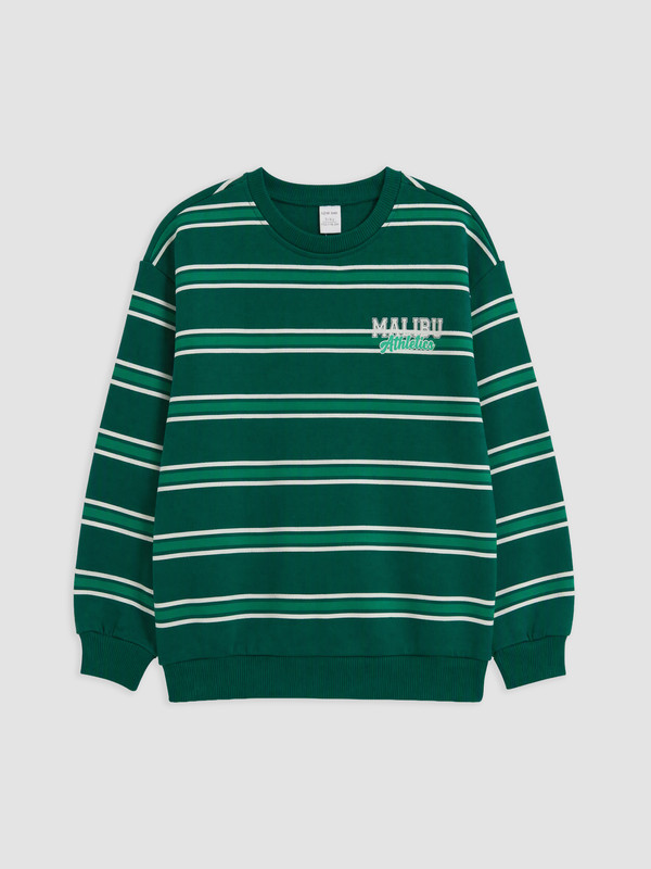 LCW Kids Striped Boys' Thick Sweatshirt