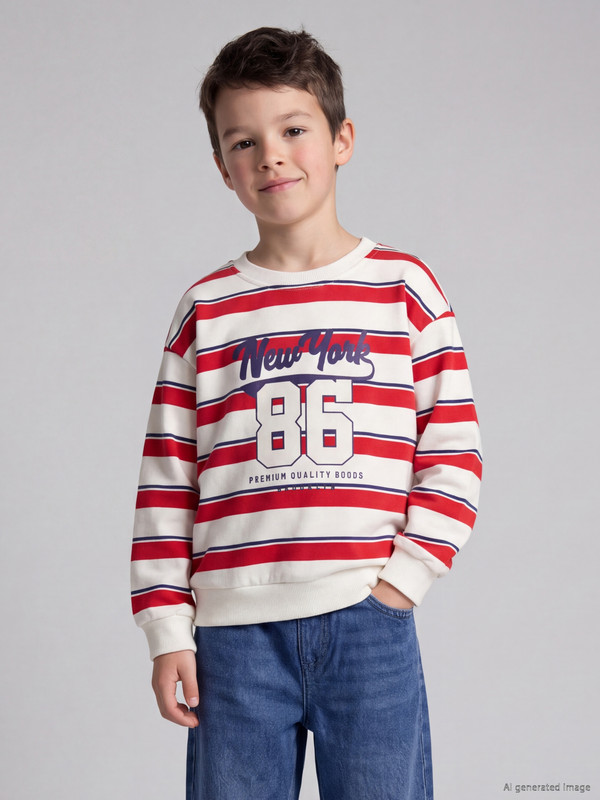 LCW Kids NYC Printed Boys' Sweatshirt
