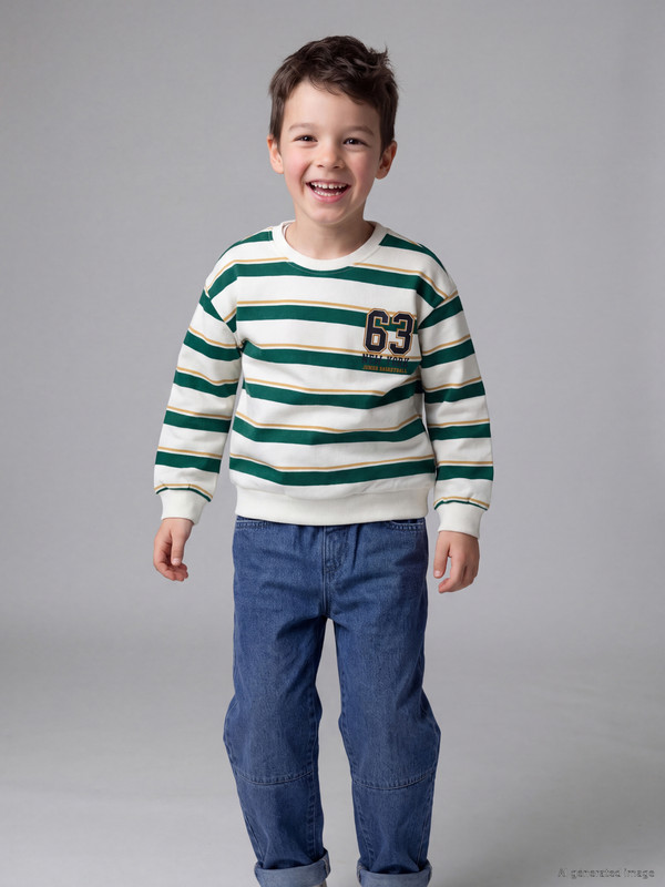 LCW Kids Striped Boys' Sweatshirt
