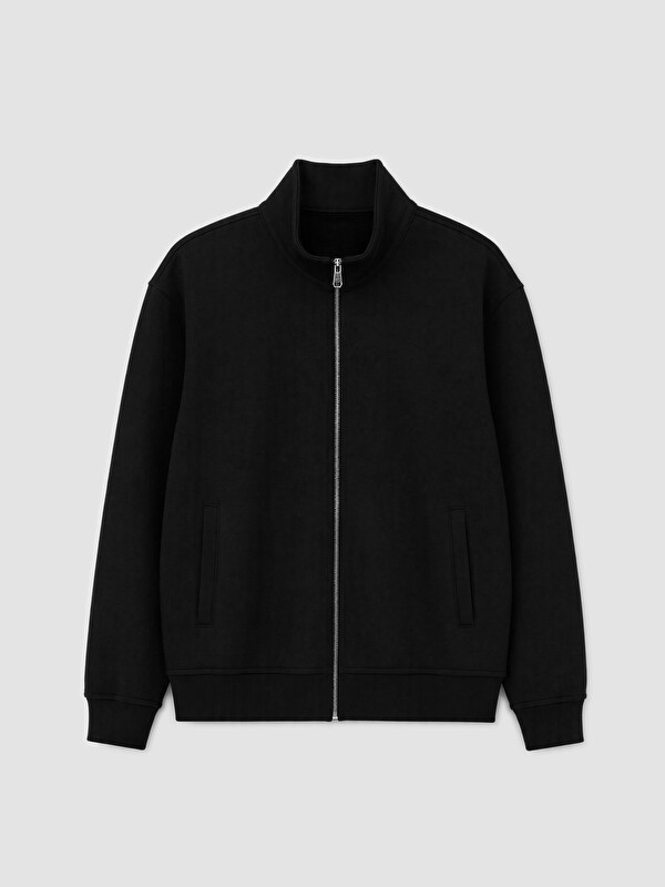 LCW Vision Bluzë sportive me zinxhir me jakë të ngritur për burra