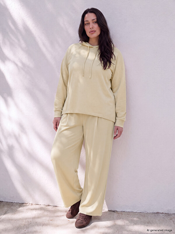 LCW Curve Plus Size Women's Sweatpants