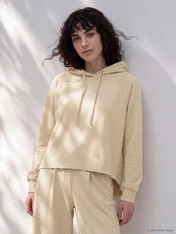 LCW Petite Bağcıklı Kadın Hoodie