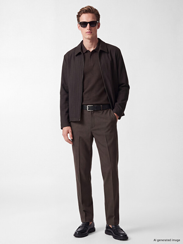 SOUTHBLUE Regular Fit Gabardine Men's Trousers