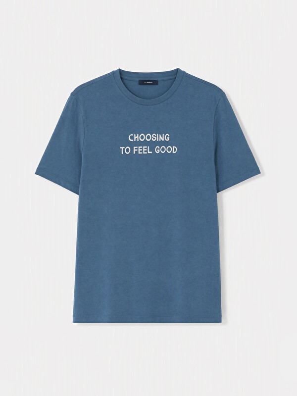 LC WAIKIKI Bluzë me jakë të rrumbullakët e stampuar për burra t-shirt