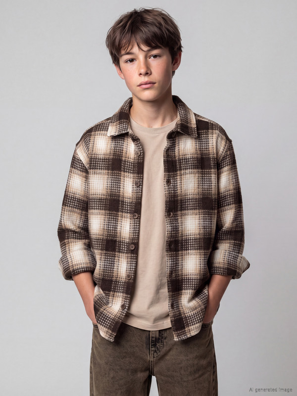LCW Kids Plaid Boys' Shirt Jacket