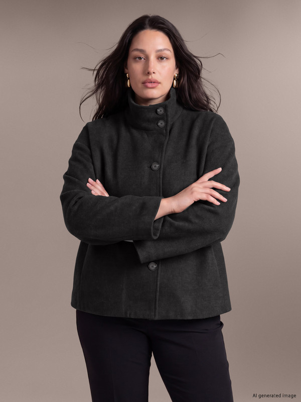 LCW Curve Plus Size Women's Cachet Coat