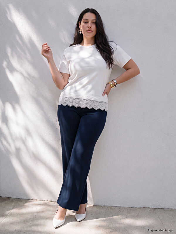 LCW Curve Plus Size Women's Trousers
