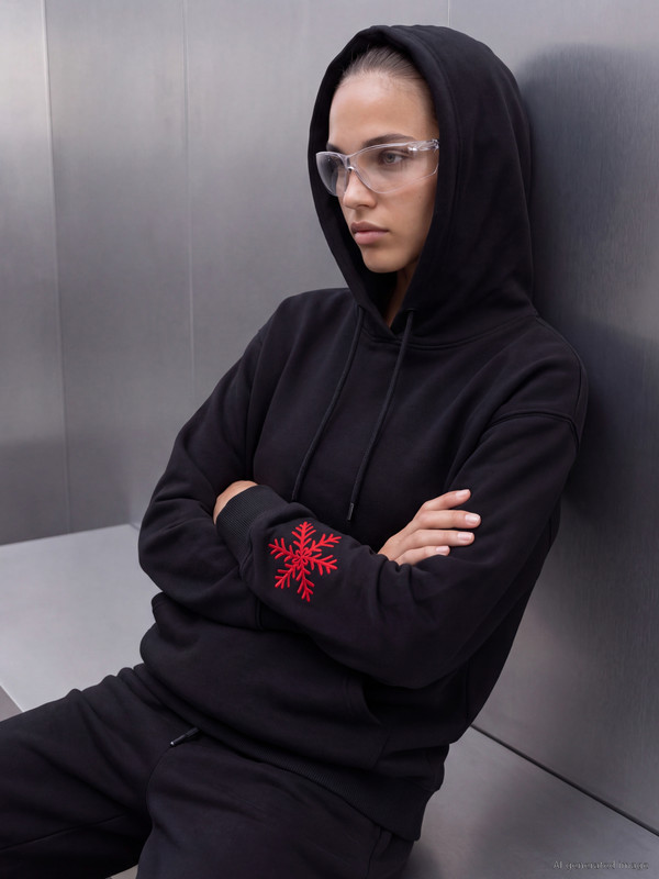 KOOR SPORT Oversize Kadın Kalın Hoodie