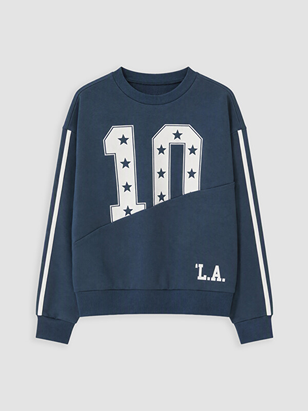 LCW Kids Baskılı Kız Çocuk Sweatshirt