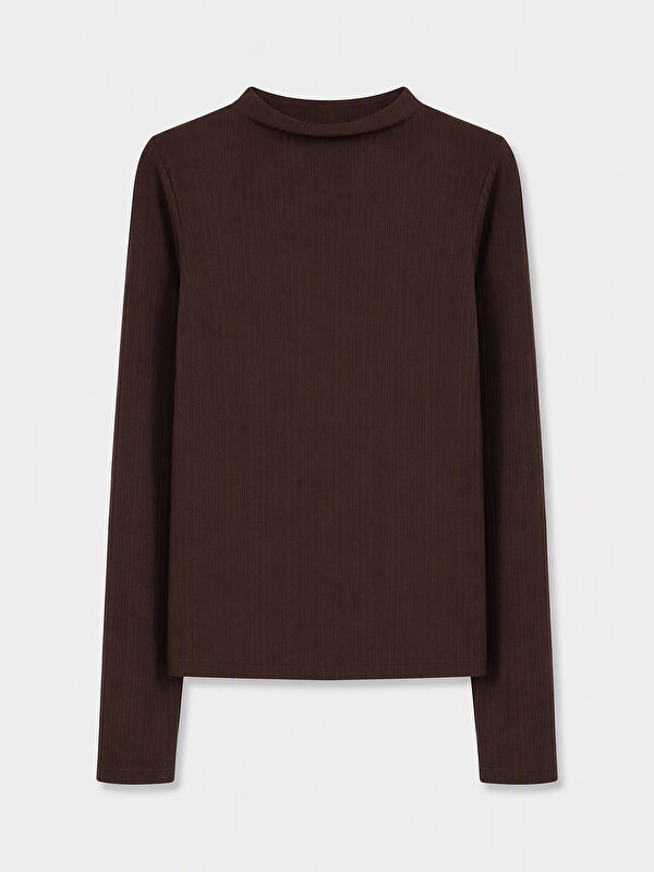 LCW EVERYDAY Mock Neck Women's Ribbed Body